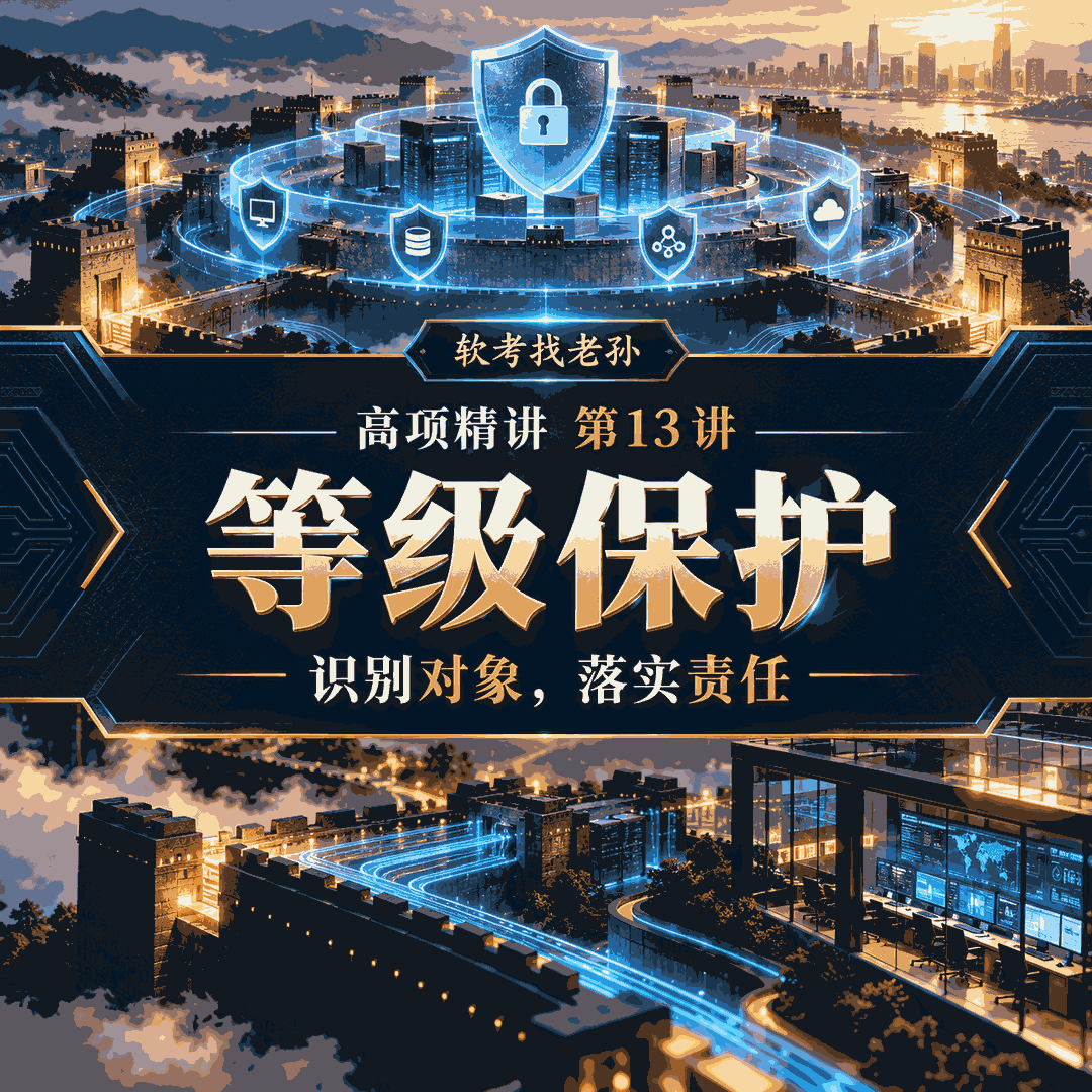 点击放大查看原图 2027高项专题储备·原课程第13讲:等级保护2.0:定级依据与项目落地