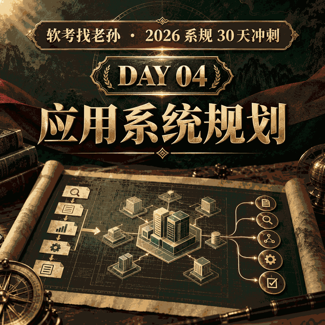 Day04|第 5 章 应用系统规划:五块内容、五个过程、详细调研六项活动,2025 年案例两道大题都从这里出
