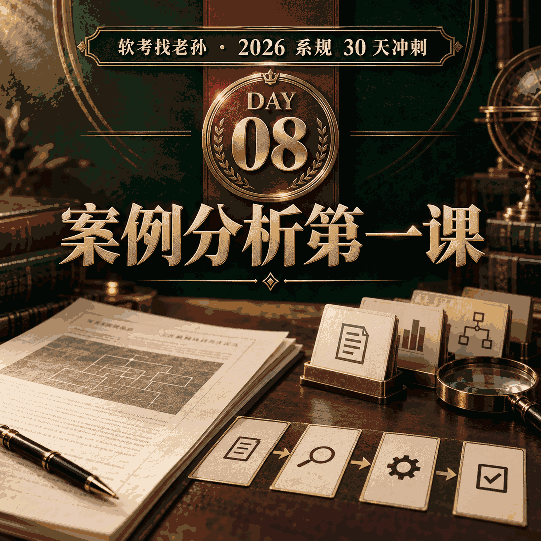 Day08|案例分析第一课:三类题型的作答模板、四步作答法、全部公式卡与老口径识别表,用第 12 章真题现场演练