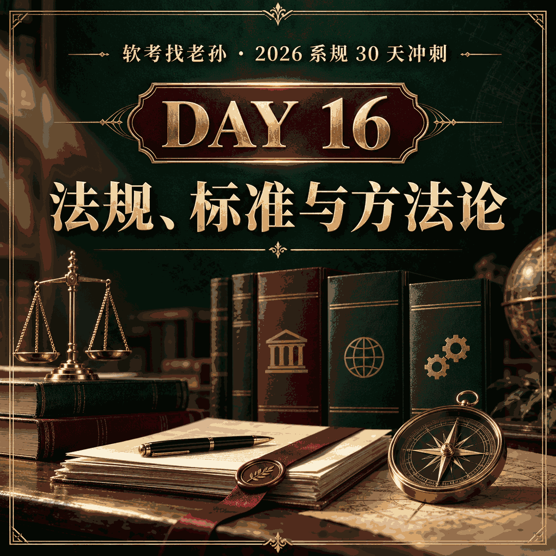 Day16｜第 24 章 法律法规和标准规范 + 第 3 章 系统科学与哲学方法论：效力层级、八部常用法律、标准五级两类与编号、信息技术服务标准体系、九大理论