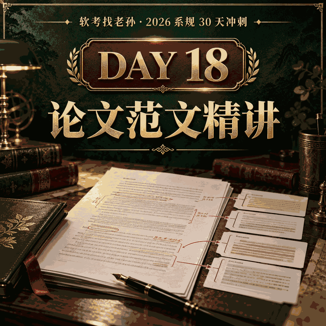 Day18|论文第二课:IT 服务规划设计方向范文精讲,一篇 2362 字的完整示范,逐段拆解,再教你把它改装成四次真题的答卷