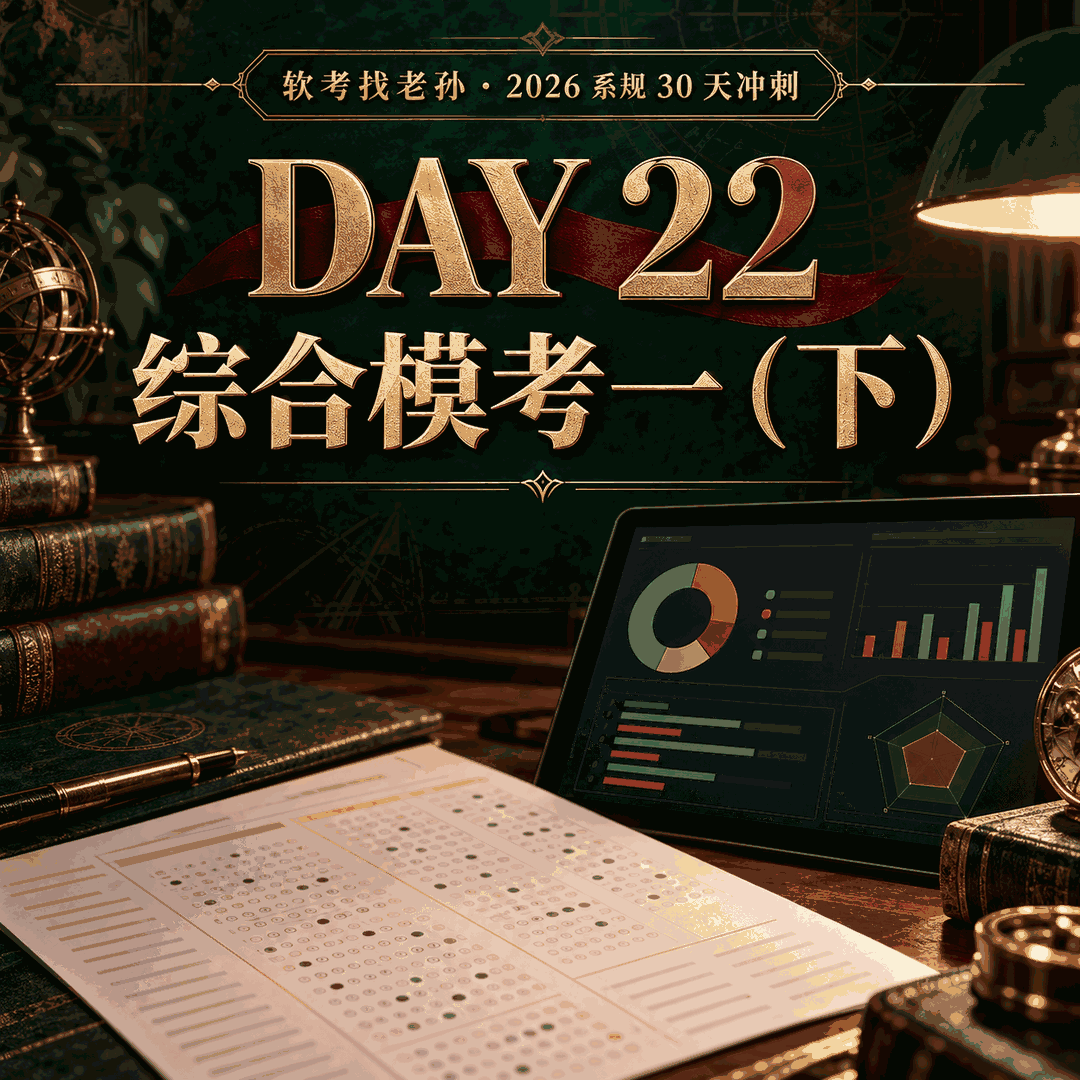 Day22｜综合知识模考一（下），第 41 至 75 题精解、错题归因与九大题型秒选策略
