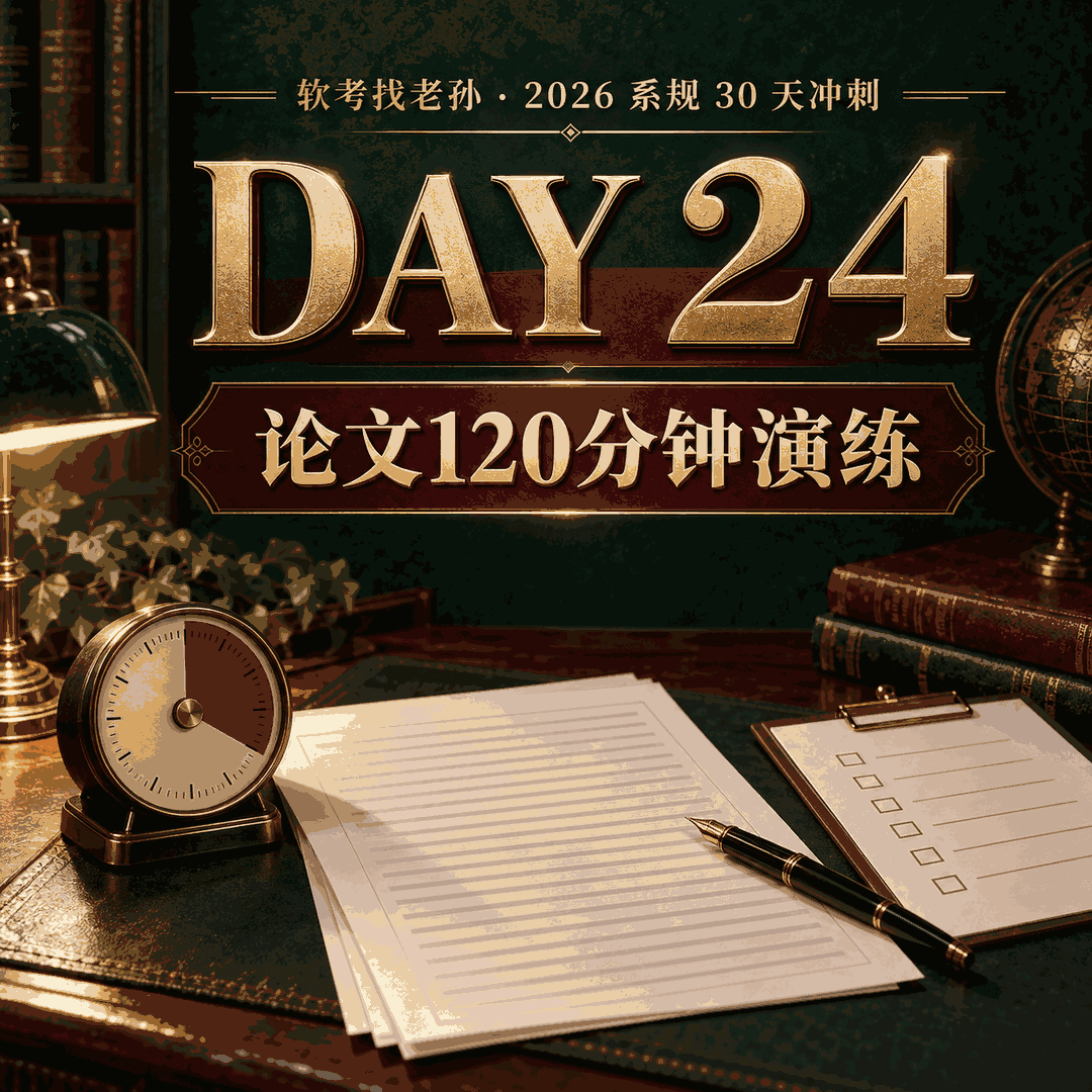 Day24|论文第四课,120 分钟限时全真写作演练、自评清单与五大失分点