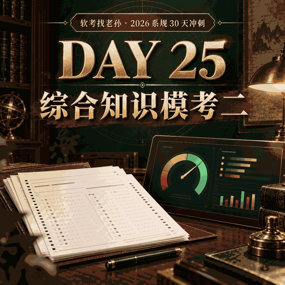 Day25|综合知识模考二,75 道新教材原创题全真模考与逐题精解
