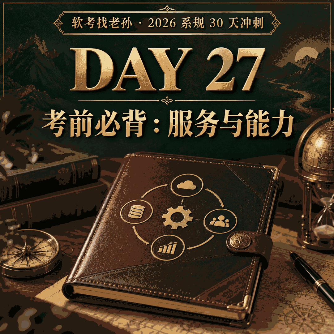 Day27|考前必背总汇(二),服务管理与能力篇全部表格、清单与标识符