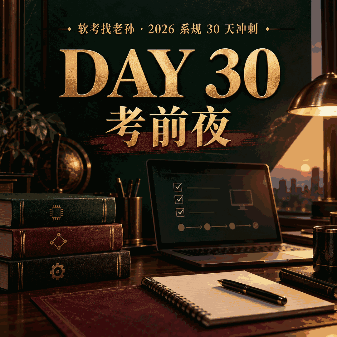 Day30|考前夜,三科时间分配、机考流程、高频判断百条与老孙的话