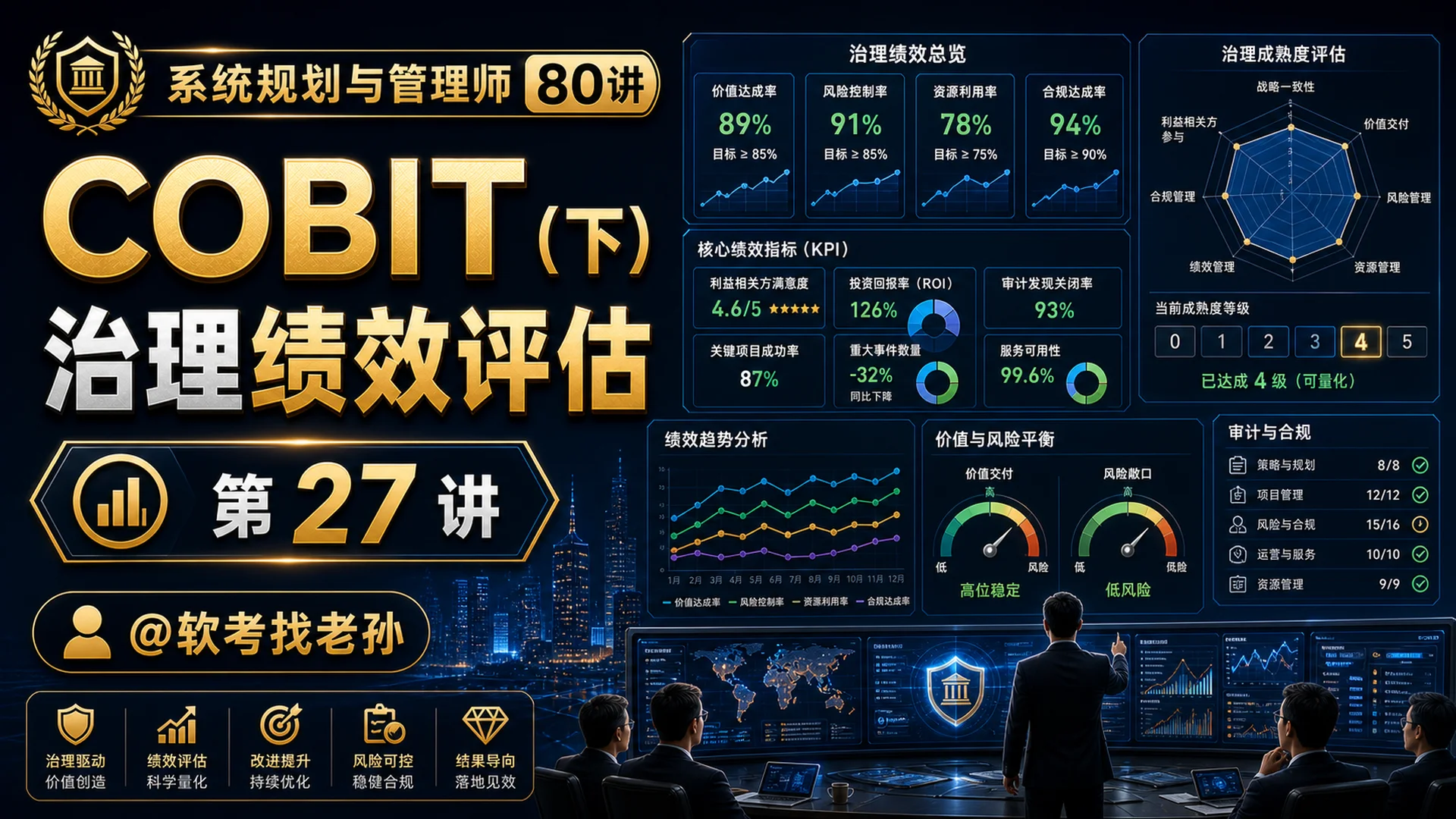 第27讲:IT 治理核心:COBIT(下)· 治理绩效评估